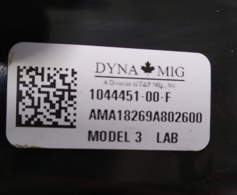 1 Bakre nedre spak för fjäder Tesla modell 3, modell Y 1044451-00-F